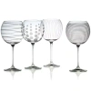Mikasa Cheers Set Of 4 Balloon Goblets In Transparent