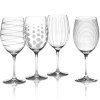 Mikasa Cheers Set Of 4 Red Wine Glasses In Transparent
