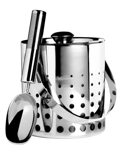 Mikasa Cheers Stainless Steel Ice Bucket And Scoop In Silver