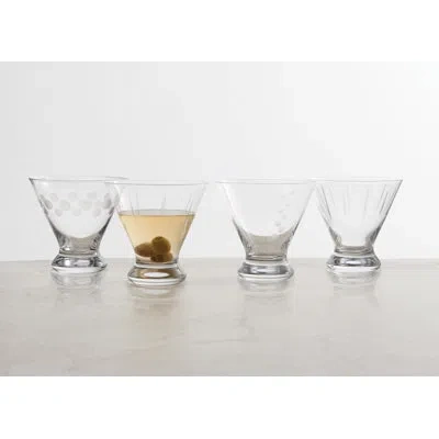 Mikasa Cheers Stemless Martini Glasses In Clear