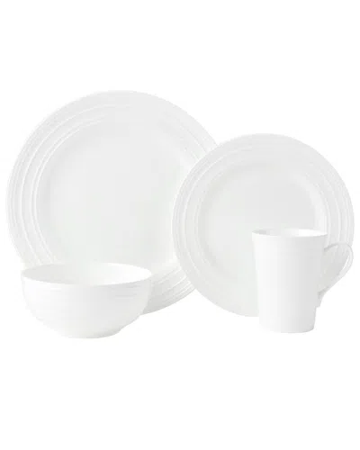 Mikasa Ciara 16pc Lightweight Chip-resistant Bone China Dinnerware Set In White