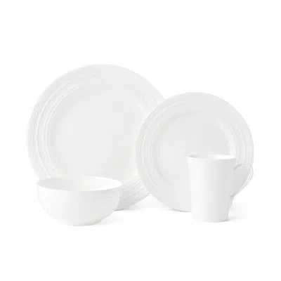 Mikasa Ciara 16-piece Bone China Dinnerware Set, Service For 4 In White