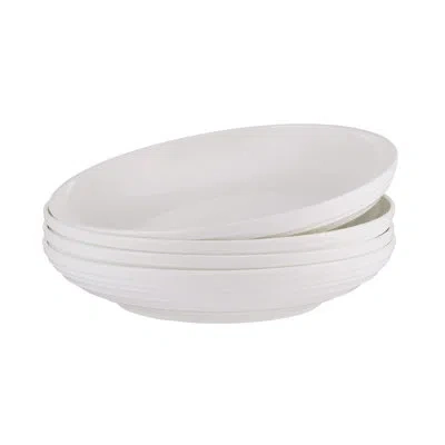 Mikasa Ciara 9 In. Bone China Pasta Bowls In White