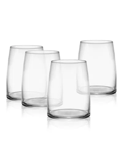 Mikasa Cora 14 Ounces Stemless Wine And Spirits Glass 4-piece Set In Clear
