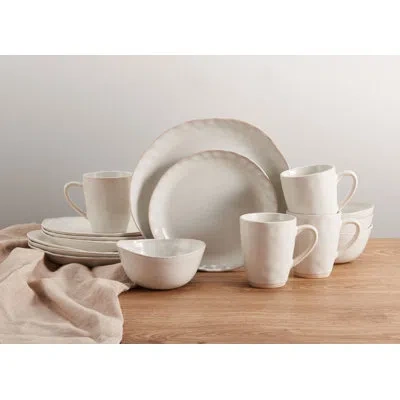 Mikasa Cora 16-piece Stoneware Dinnerware Set, Service For 4 In White