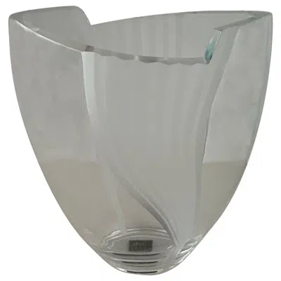 Pre-owned Mikasa Crystal Cirrus Ellipse 12" Vase In Transparent