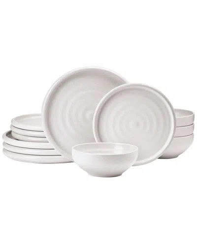 MIKASA MIKASA DECLAN 12PC STONEWARE DINNERWARE SET, SERVICE FOR 4