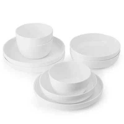 Mikasa Delray 9-piece Bone China Dinnerware Bowl Set, Service For 3 In White