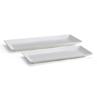 Mikasa Delray Chip Resistant Bone China Serving Platters In White