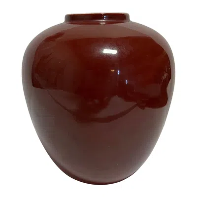 Pre-owned Mikasa Diane Love  Oxblood Red Porcelain Vase