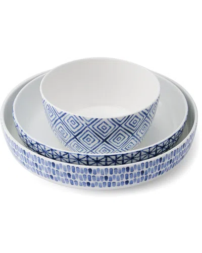 Mikasa Dillon 9pc Bone China Dinnerware Bowl Set In Blue