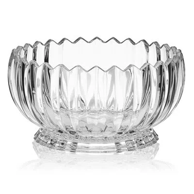 Mikasa Estate 9 In. Decorative Footed Glass Bowl In Clear