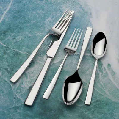 Mikasa Everett 101-piece 18/10 Stainless Steel Flatware Set, Service For 12