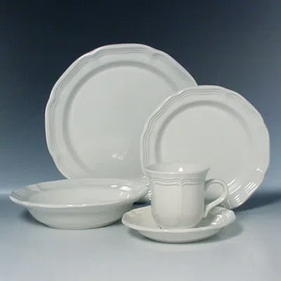 Mikasa French Country 5-piece Stoneware Place Setting, Service For 1 In White