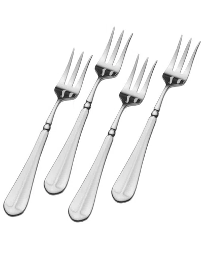 Mikasa French Countryside 18/10 Stainless Steel Appetizer Forks, Set Of 4 In Gray