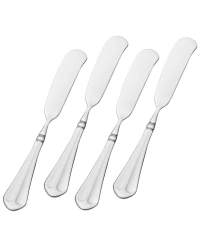 Mikasa French Countryside 18/10 Stainless Steel Butter Knives, Set Of 4 In Silver