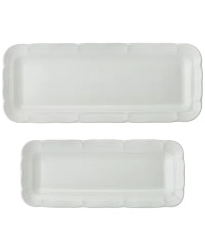 Mikasa French Countryside Bread Tray, Set Of 2 In White