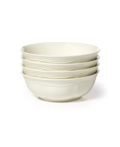 Mikasa French Countryside Cereal Bowls, Set Of 4 In White