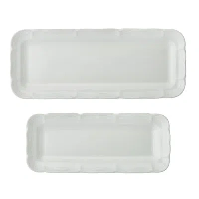 Mikasa French Countryside Set Of 2 Bread Trays In White