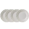 Mikasa French Countryside Set Of 4 Bread And Butter Plates In White