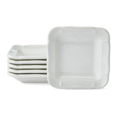 Mikasa French Countryside Set Of 6 Appetizer Plates In White