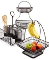 Mikasa Gourmet Basics By  Wire Basket Collection In Black Grou