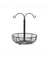 Mikasa Gourmet Basics Rope Basket With Banana Hook In Black