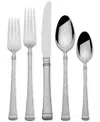 Mikasa Harmony Hammered 65-pc. Flatware Set, Service For 12 In Stainless Steel