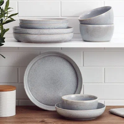 Mikasa Huxley 9-piece Dinnerware Bowl Set, Service For 3 In Gray