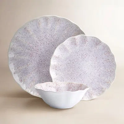 Mikasa Isla Pink 12-piece Stoneware Dinnerware Set In Blue