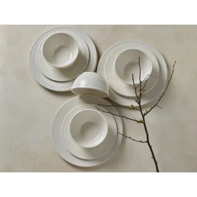 Mikasa Italian Country 12-piece Indoor/outdoor Melamine Dinnerware Set, Service For 4 In White