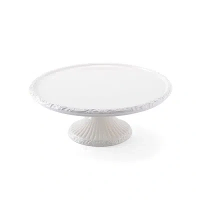 Mikasa Italian Countryside 10.5 In. Footed Cake Plate In White