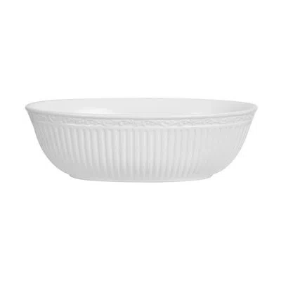 Mikasa Italian Countryside 10.5 In. Oval Serving Bowl In White