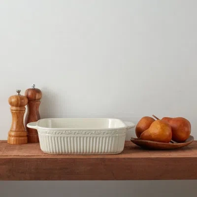 Mikasa Italian Countryside 9-in Square Casserole Dish In White