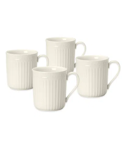 Mikasa Italian Countryside Mugs, Set Of 4 In White
