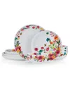 Mikasa Karina Bone China 12 Piece Dinnerware Set, Service For 4 In Assorted
