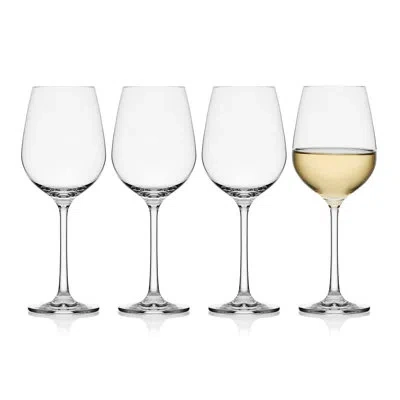 Mikasa Lana 15.5 Oz. White Wine Glasses In Clear