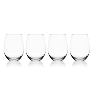 Mikasa Lana 18oz Stemless Wine Glasses In Transparent