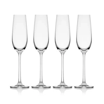 Mikasa Lana 8.25 Oz. Champagne Flutes In Clear