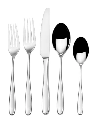 Mikasa Lanken 65pc 18/10 Stainless Steel Flatware Set, Service For 12 In Gray