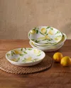 Mikasa Lemons Pasta Bowls, Set Of 4 In Assorted