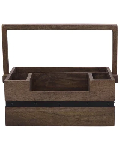 Mikasa Mango Wood Utensil Caddy In Brown