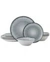 Mikasa Matteo 12pc Dinnerware Set In Gray