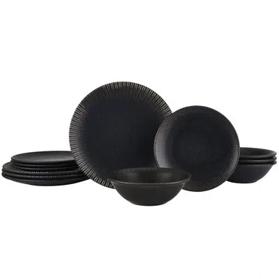Mikasa Oakley 12-piece Dinnerware Set, Service For 4 In Grey
