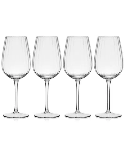 Mikasa Optic 15oz White Wine Glasses In Transparent