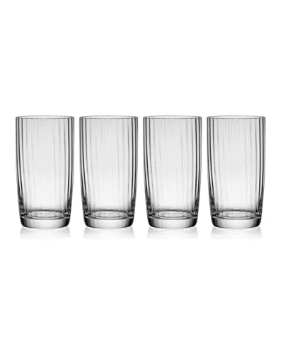 Mikasa Optic High Ball Glasses, Set Of 4 In Transparent