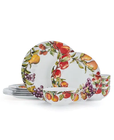 Mikasa Orchard Bone China 12 Piece Dinnerware Set, Service For 4 In Assorted