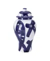 Mikasa Paint Strokes Ceramic Canister With Lid In Multi Color