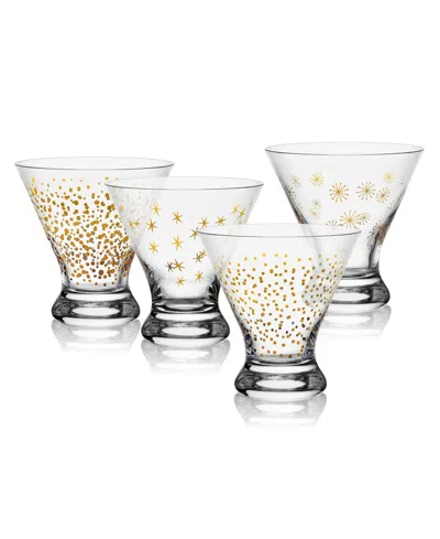 Mikasa Party 10 Ounce Stemless Martini Glass 4-piece Set In Clear