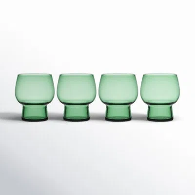 Mikasa Phoebe 14 Oz. Double Old Fashion Glasses In Green